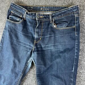 Levi's 721 Jeans Womens 31 Blue Denim Cotton Stretch Frayed Hem High Rise Skinny
